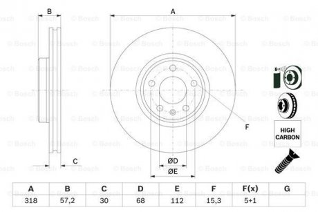 Диск тормозной BOSCH 0 986 479 E49