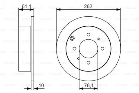 Диск тормозной BOSCH 0986479S68