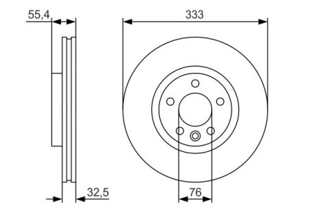 Тормозной диск BOSCH 0986479S72 (фото 1)