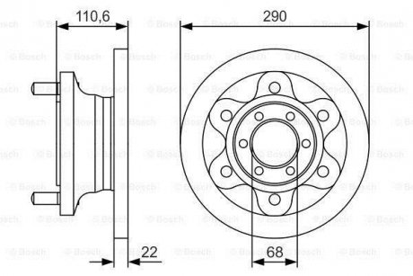 Диск гальмівний BOSCH 0986479S95