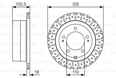 Диск тормозной BOSCH 0 986 479 U32