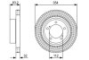 TOYOTA Диск тормозной передний LandCruiser 200 4.7 08- BOSCH 0986479V50 (фото 1)