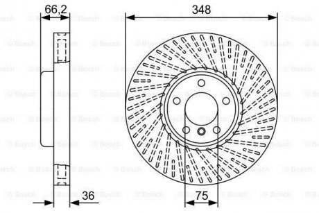 Тормозной диск BOSCH 0986479W20 (фото 1)