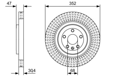 Диск тормозной BOSCH 0 986 479 W53