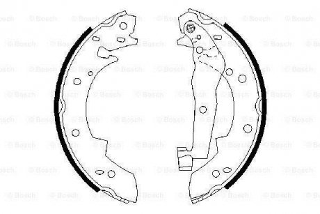 Колодки тормозные BOSCH 0986487013