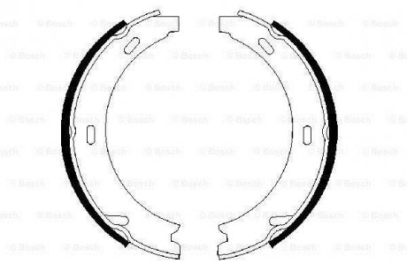 Щеки ручного тормоза DB W140 BOSCH 0986487344 (фото 1)