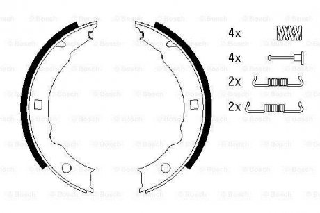 Колодки тормозные BOSCH 0986487579