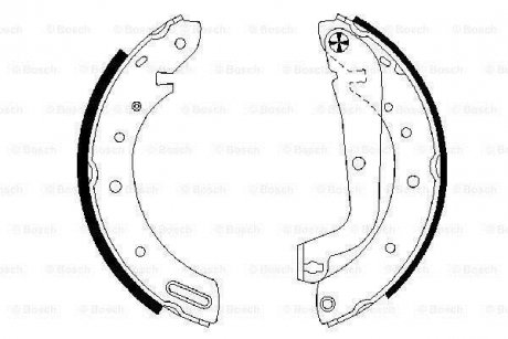 Барабанные колодки BOSCH 0986487583