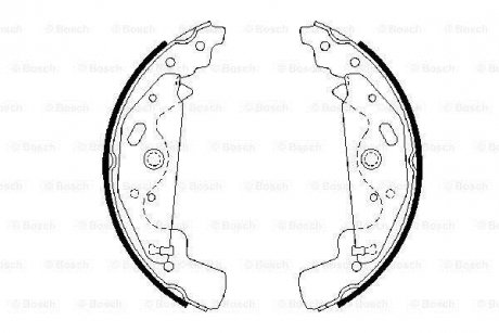 Щеки торм LANDROVER FREELANDER 00- BOSCH 0986487643