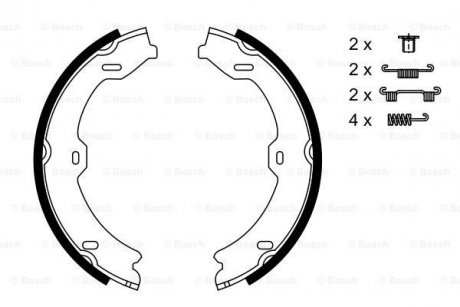 Колодки тормозные BOSCH 0986487725 (фото 1)