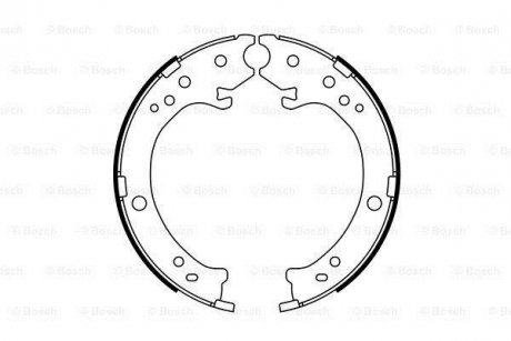 Колодки гальмівні барабанні BOSCH 0 986 487 765