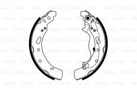 Колодки гальмівні барабанні BOSCH 0 986 487 767 (фото 1)