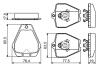 VW Тормозные колодки передние Audi A8 2.5TDI/3.7 -02 BOSCH 0986494215 (фото 5)