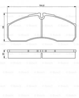 Колодки тормозные BOSCH 0986494266