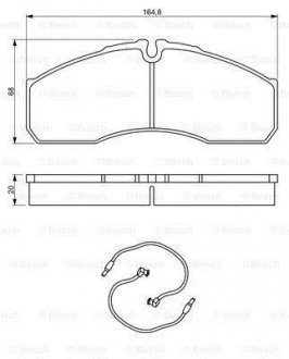 Тормозные колодки дисковые BOSCH 0986494273 (фото 1)