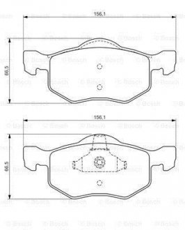 Колодки тормозные дисковые BOSCH 0 986 494 361