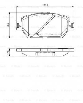 Гальмівні колодки дискові BOSCH 0986494363