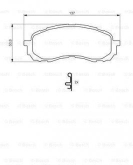 SUBARU Тормозные колодки передн. Impreza 1.5 08- BOSCH 0986494373