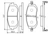 SUBARU Колодки тормозные передн.Forester 02-,Impreza,Legacy IV,V,Outback,XV BOSCH 0986494558 (фото 5)