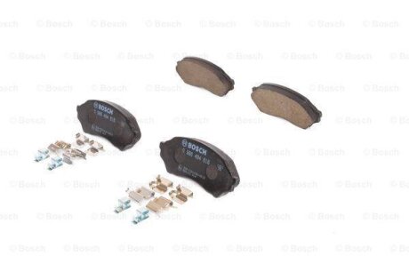 Комплект гальмівних колодок BOSCH 0986494616