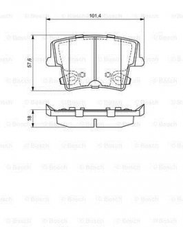 Гальмівні колодки дискові BOSCH 0986494678 (фото 1)