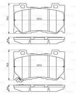 NISSAN Тормозные колодки передн. INFINITI FХ35, G37,FX50 BOSCH 0986494707