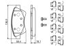 Комплект гальмівних колодок BOSCH 0986494725 (фото 5)