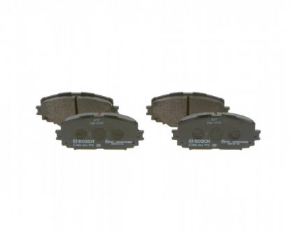 TOYOTA Колодки тормозные передн.Yaris 05-,Prius 09- BOSCH 0986494770