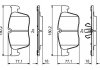 LAND ROVER Колодки торм. пер. Range Rover Velar 3,0 17- BOSCH 0986494829 (фото 2)