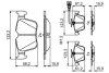 VW Колодки торм. зад. AUDI A3 17- BOSCH 0986494835 (фото 7)