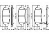 NISSAN Тормозные колодки задн.Qashqai, Teana, Tiida, Murano,X-Trail 06/01- BOSCH 0986494861 (фото 7)