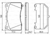 TESLA Тормозные колодки передн.Tesla S 12-,Cadillac,Ford (с-ма Brembo) BOSCH 0986494880 (фото 7)