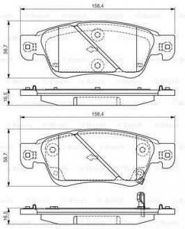 Тормозные кол. пер. INFINITI G37 -14 BOSCH 0986495134