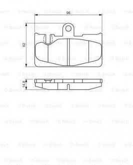 TOYOTA Тормозные колодки задн.Lexus LS (FE) 430 00- BOSCH 0986495139 (фото 1)