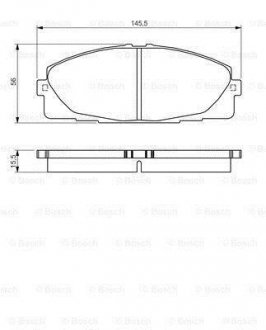 Колодки тормозные дисковые BOSCH 0 986 495 152 (фото 1)