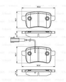 Колодки гальмівні дискові BOSCH 0986495305