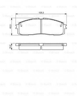 TOYOTA Тормозные колодки передн.Lexus RX 09- BOSCH 0986495330