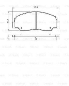 TOYOTA Тормозные колодки пер. Land Cruiser -96 BOSCH 0986495339