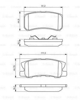 Колодки тормозные BOSCH 0986495357