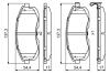 NISSAN Тормозные колодки передн.Tiida 04-,Juke 14-,Maxima QX BOSCH 0986495379 (фото 5)
