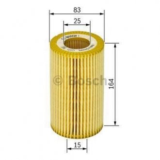 P9121 H=162mm Фильтр масляный вставка BMW E34 3,0/4,0 E32/38 3,0-5,4 BOSCH 1457429121 (фото 1)