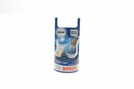 Лампа розжарювання P21W 12V 21W (блістер 2 шт.) BOSCH 1 987 301 017