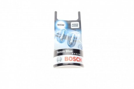 Лампа розжарювання W5W 12V 5W Xenon Blue (вир-во) BOSCH 1987301033