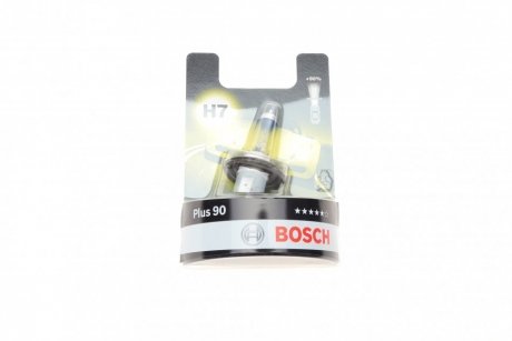 Лампа розжарювання 12 V 55 W H7 PLUS 90 блістер (вир-во) BOSCH 1 987 301 078