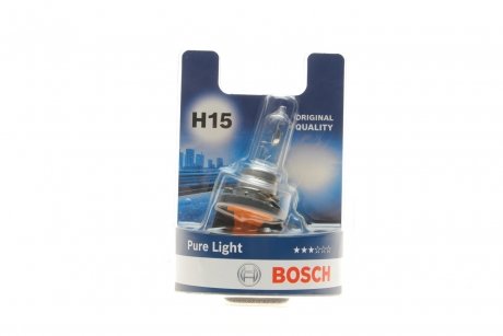 Лампа накаливания H15 55/15W 12V PGJ23T-1 Pure Light BL (выр-во) BOSCH 1 987 301 099