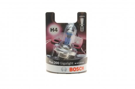 Лампа 12V 60/55W H4 Plus 200 Gigalight (вір-во) BOSCH 1987301144