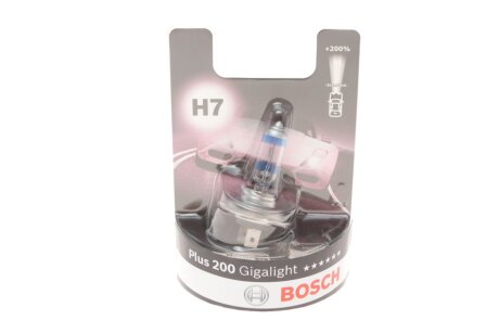 Лампа 12V 55W H7 Plus 200 Gigalight (вір-во) BOSCH 1987301145