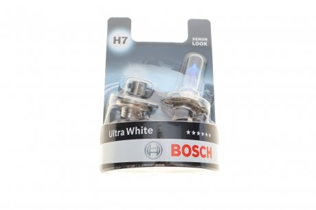 Лампа розжарювання H7 12V 55W PX26d Ultra White 4200K (комплект) BOSCH 1987301441