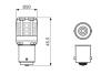 LED Gigalight Автолампа P21W 2шт. цвет./температура - холодный 6000K BOSCH 1987301517 (фото 2)