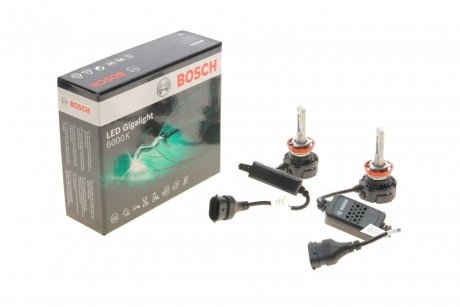 Лампа світлодіодна LED Gigalight PGJ19 (H8) 12 V 30 W Duobox cool BOSCH 1987301558